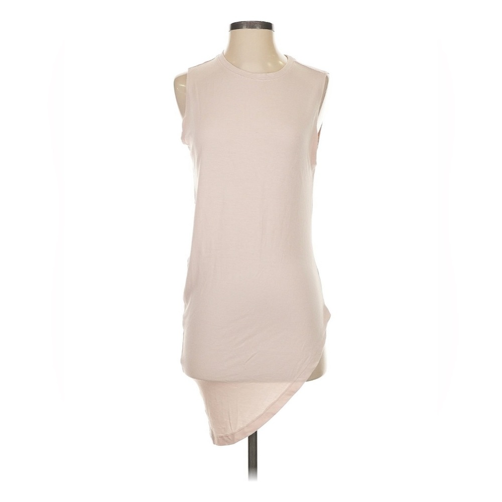 Athleta Asymmetrical Sleeveless Dress in Soft Cream